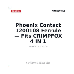 Phoenix 1200108 Electrical Terminals | Fits Compatible with CRIMPFOX 4 IN 1 crimping tool | Stocked in BC, Ships Canada-Wide