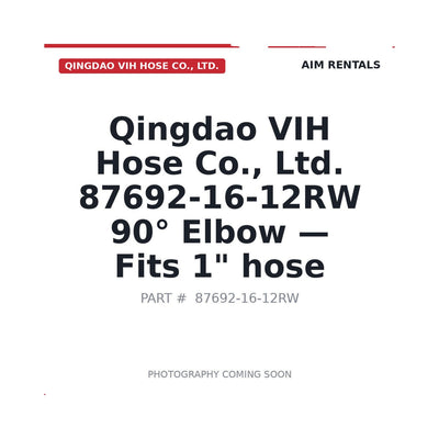 87692-16-12RW VIH Hose Co., Ltd. 87692-16-12RW Hydraulic Hose Fittings
