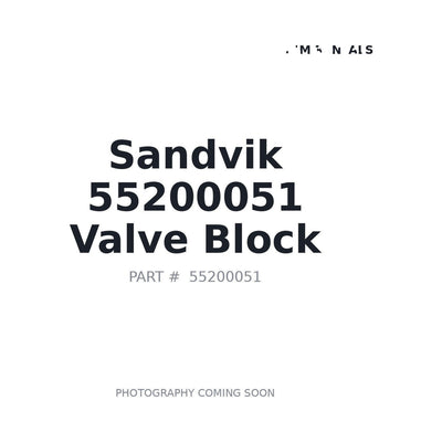 Sandvik 55200051 Valve Block