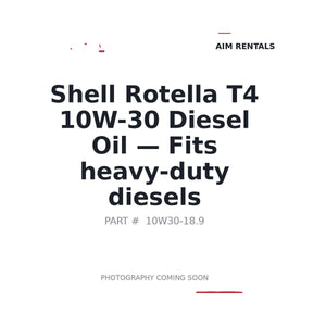 Shell Rotella 10W30 Engine Oil . Fits heavy-duty diesels | Stocked in BC, Ships Canada-Wide