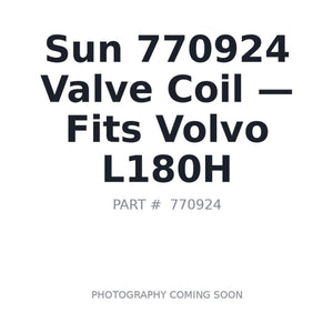 Sun 770924 Hydraulic Components | Fits Volvo L180H | Stocked in BC, Ships Canada-Wide