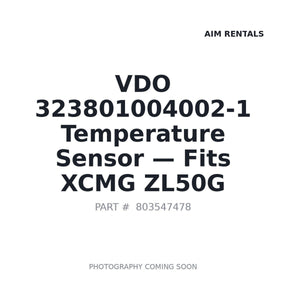 VDO 323801004002-1 Sensors | Fits XCMG ZL50G | Stocked in BC, Ships Canada-Wide
