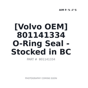 Volvo 801141334 Seal | Fits Volvo CE EC250D, Volvo CE EC250E | Stocked in BC, Ships Canada-Wide