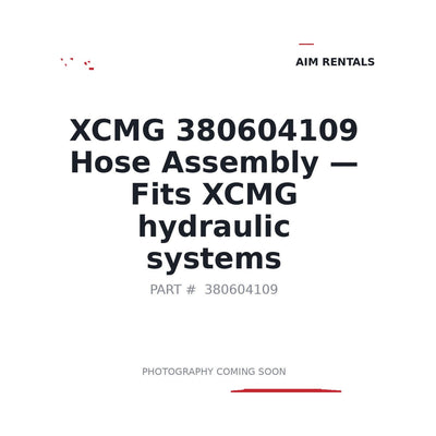 380604109 XCMG Hydraulic Hoses