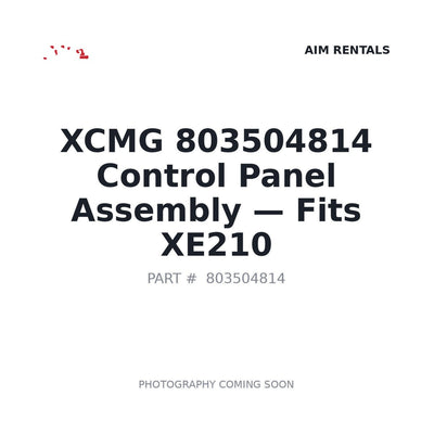 803504814 XCMG Cab Control Panels