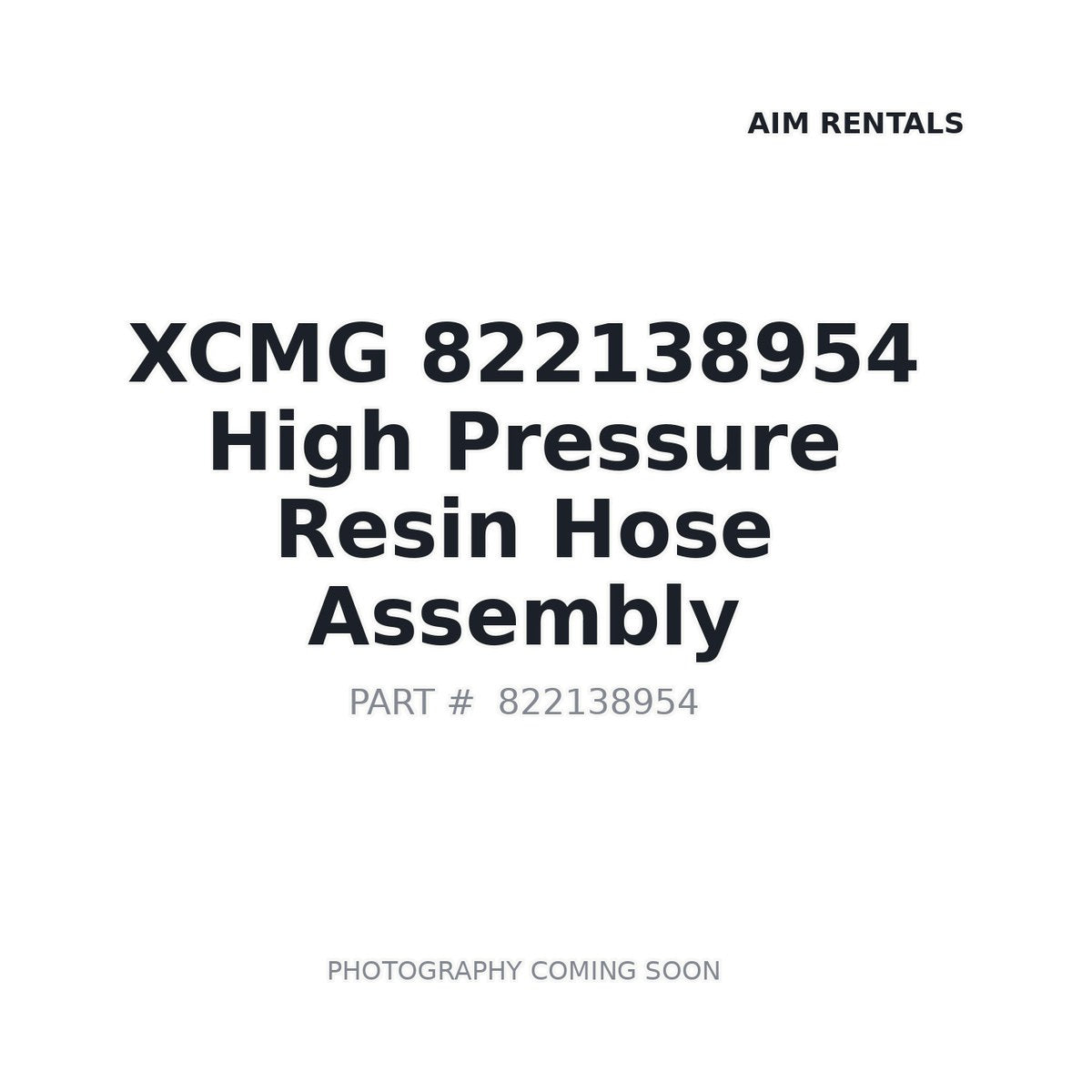 822138954 XCMG Hose