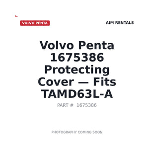 Volvo 1675386 Engine Parts . Fits TAMD63L-A | Fits Volvo Penta TAMD63L-A | Stocked in BC, Ships Canada-Wide