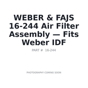 WEBER & FAJS 16-244 Filters | Fits Weber IDF carburetors | Stocked in BC, Ships Canada-Wide