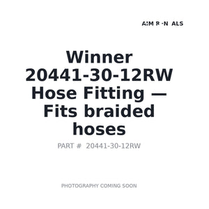 Winner 20441-30-12RW Hydraulic Hose Fittings | Stocked in BC, Ships Canada-Wide