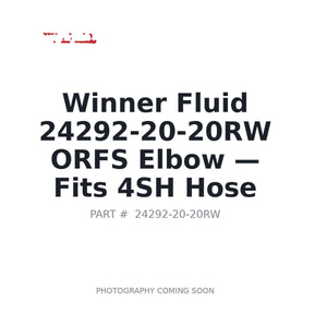 Winner 20RW Hydraulic Fittings | Stocked in BC, Ships Canada-Wide