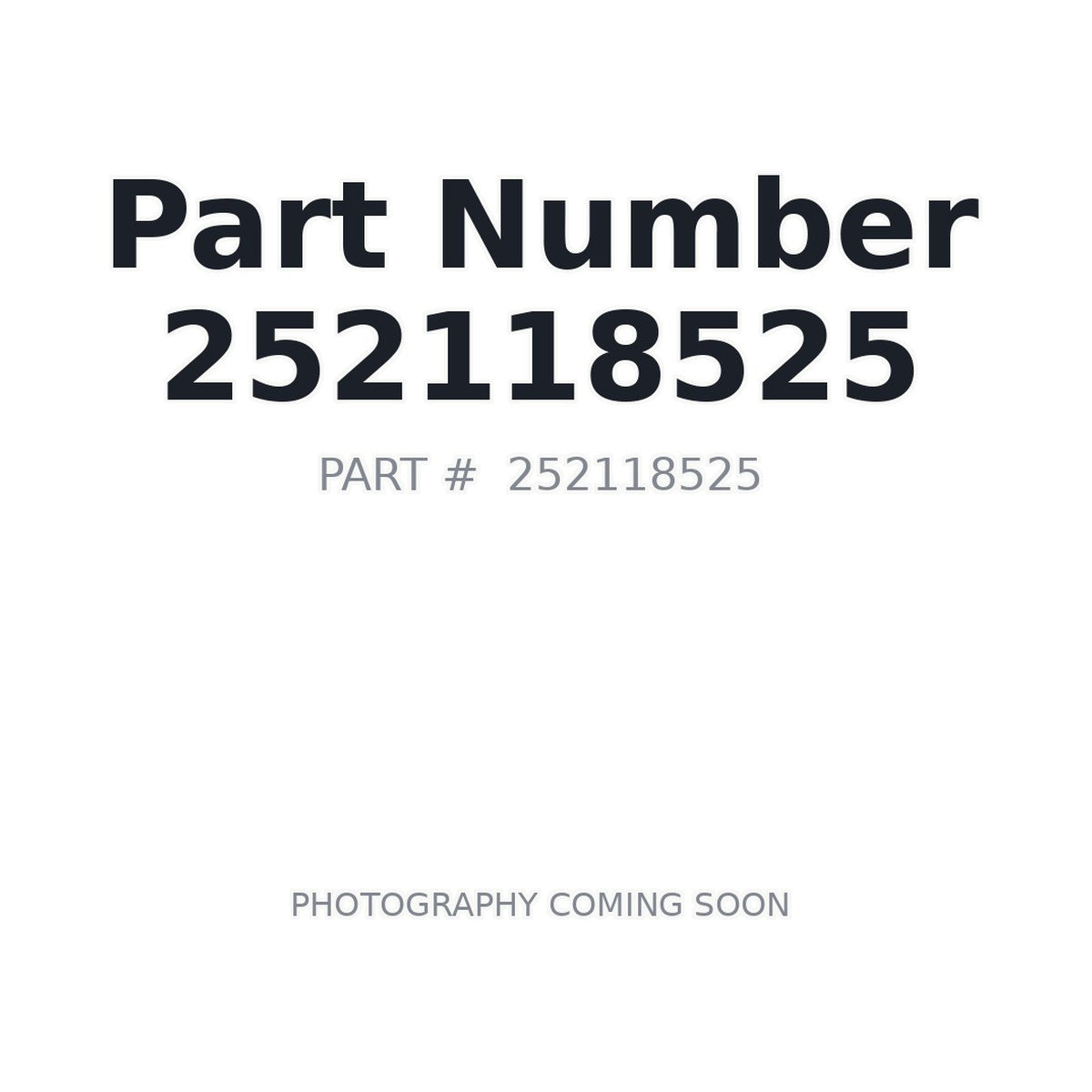 252118525 XCMG Part Number Placeholder