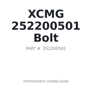 XCMG 252200501 Bolt | Fits XCMG XE35, XCMG XE55 | Stocked in BC, Ships Canada-Wide