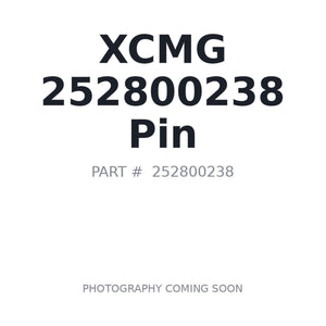 XCMG 252800238 Pin | Stocked in BC, Ships Canada-Wide