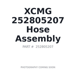 XCMG 252805207 Hose | Fits XCMG GR135, XCMG GR165 | Stocked in BC, Ships Canada-Wide