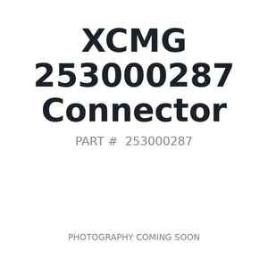 XCMG 253000287 Connector | Stocked in BC, Ships Canada-Wide