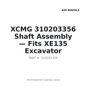 XCMG 310203356 Excavator Pins | Stocked in BC, Ships Canada-Wide
