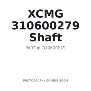 XCMG 310600279 Shaft | Fits XCMG XE210B | Stocked in BC, Ships Canada-Wide