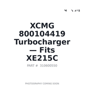 XCMG 800104419 Turbochargers | Fits XCMG XE215C excavator | Stocked in BC, Ships Canada-Wide