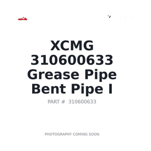 XCMG 310600633 Hose | Fits XCMG excavators | Stocked in BC, Ships Canada-Wide