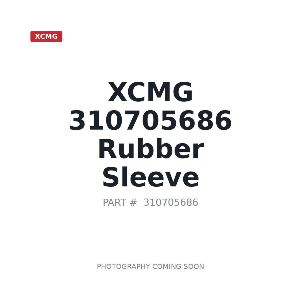 310705686 XCMG Rubber Sleeve