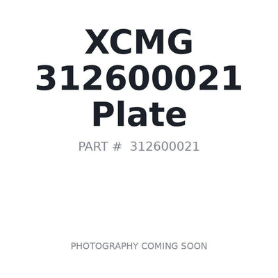 312600021 XCMG Plate