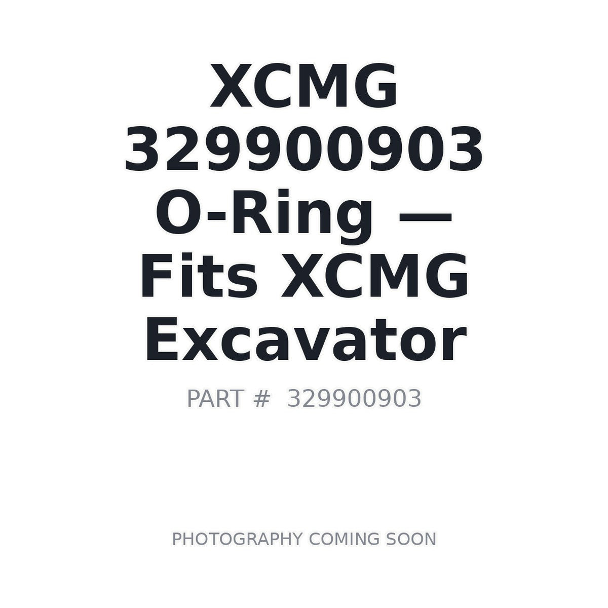 329900903 XCMG O-rings