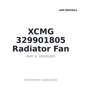 XCMG 329901805 Engine Cooling Fan . WT230.03751 | Fits XCMG XE35U mini excavator | Stocked in BC, Ships Canada-Wide