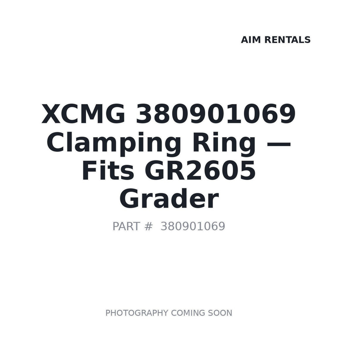 380901069 XCMG Heavy Equipment Clamps