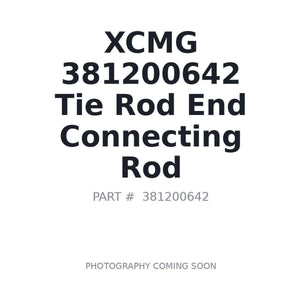 XCMG 381200642 Tie Rod End Connecting Rod | Stocked in BC, Ships Canada-Wide