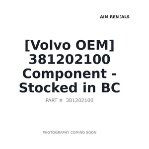 Volvo 381202100 Component | Stocked in BC, Ships Canada-Wide