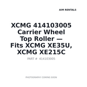 XCMG 414103005 Carrier Wheel Top Roller | Fits XCMG XE35U, XCMG XE215C | Stocked in BC, Ships Canada-Wide