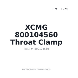 XCMG 800104560 Hose Clamp | Stocked in BC, Ships Canada-Wide