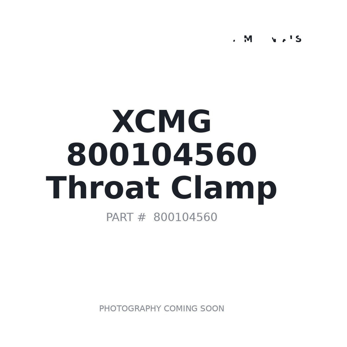 800104560 XCMG Hose Clamp