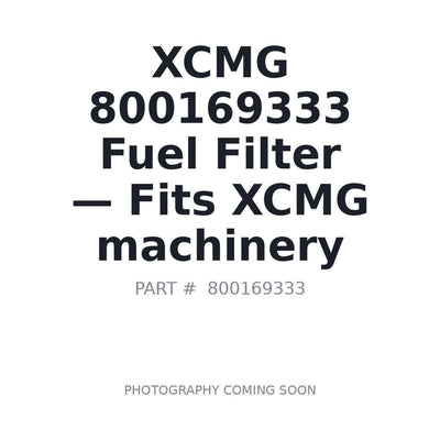 800169333 XCMG Filters