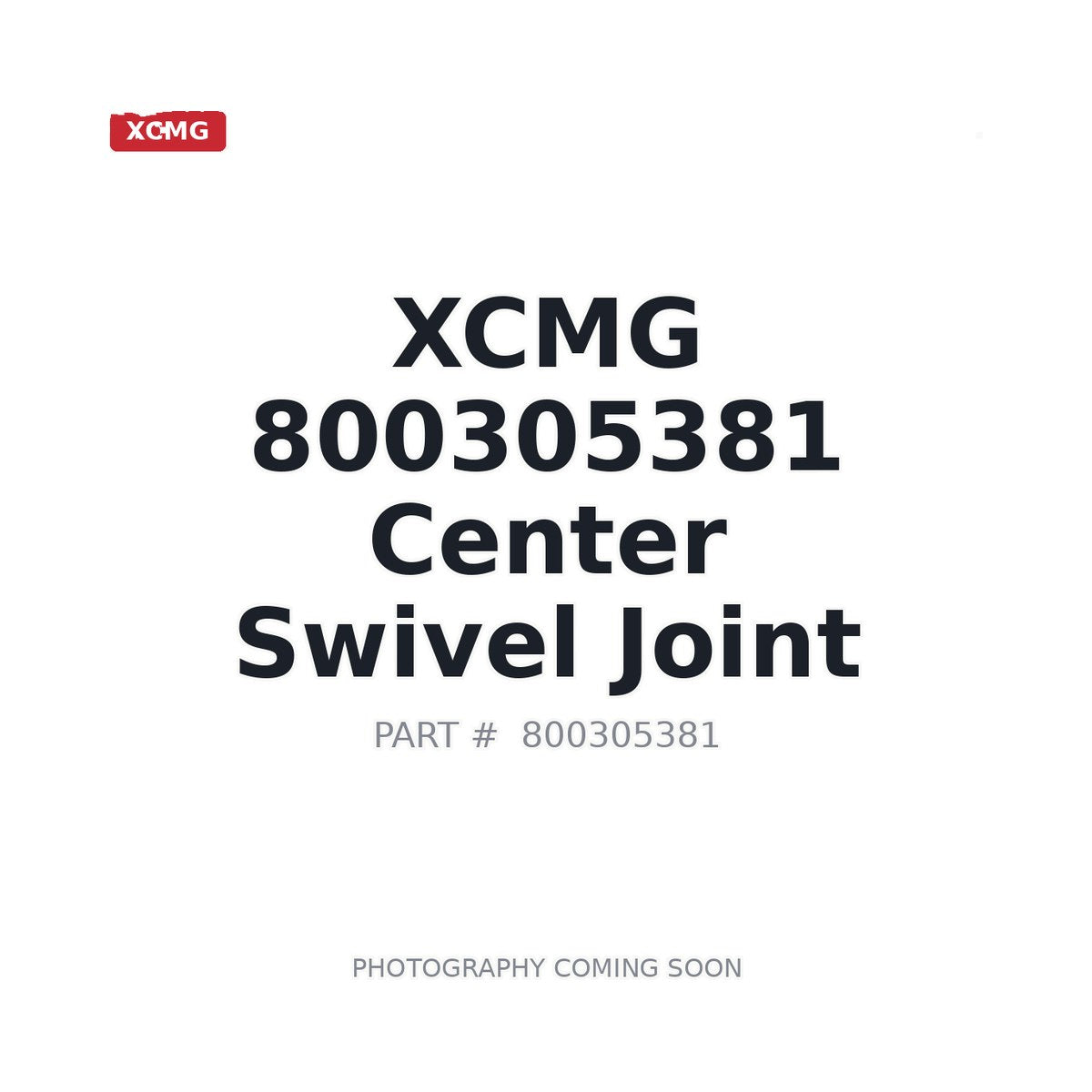 800305381 XCMG Swivel Joint