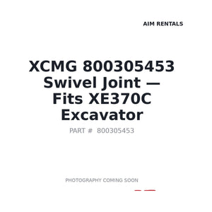 XCMG 800305453 Hydraulic Components | Fits XCMG XE370C | Stocked in BC, Ships Canada-Wide