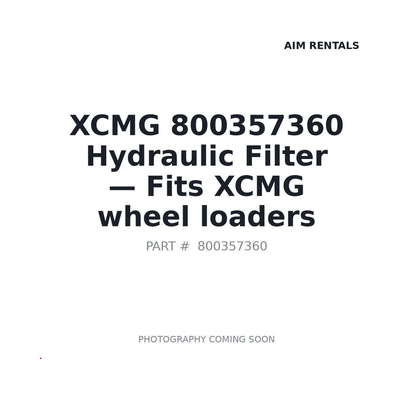 800357360 XCMG Filters