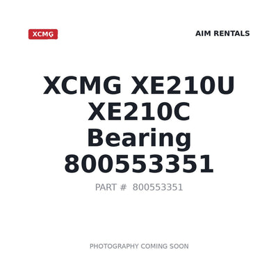XE210U XCMG Excavator Bearing