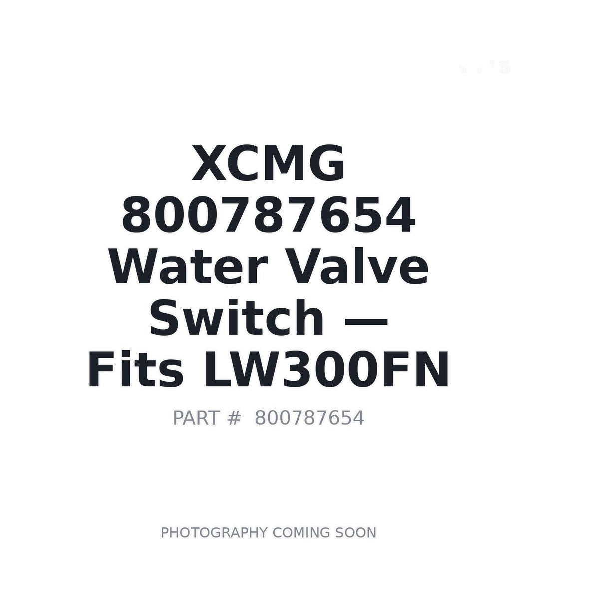 800787654 XCMG Hvac Valves