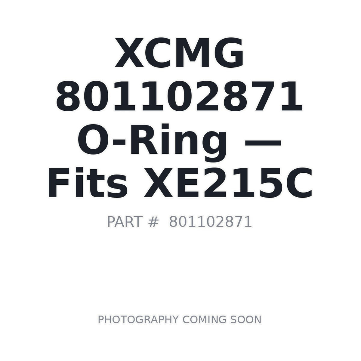 801102871 XCMG O-rings