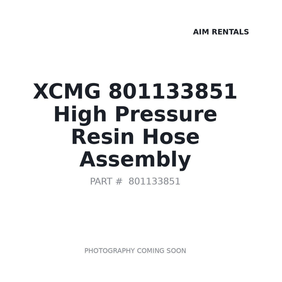 801133851 XCMG Hose