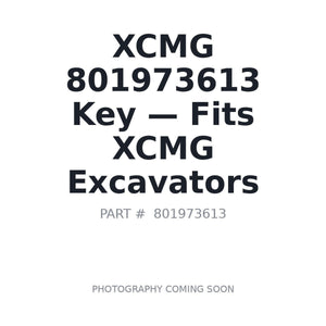 XCMG 801973613 Keys | Stocked in BC, Ships Canada-Wide