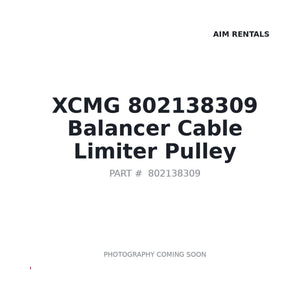 XCMG 802138309 Pulley | Stocked in BC, Ships Canada-Wide