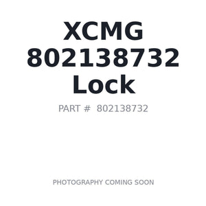 XCMG 802138732 Lock | Stocked in BC, Ships Canada-Wide