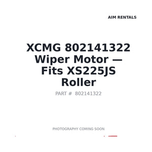 XCMG 802141322 Electrical Parts | Fits XCMG XS225JS | Stocked in BC, Ships Canada-Wide