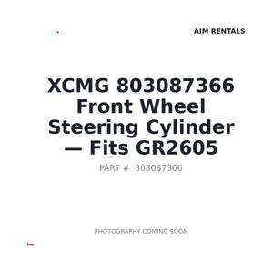 XCMG 803087366 Hydraulic Cylinders | Fits XCMG GR2605 | Stocked in BC, Ships Canada-Wide
