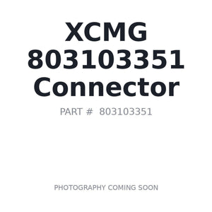 XCMG 803103351 Connector | Stocked in BC, Ships Canada-Wide