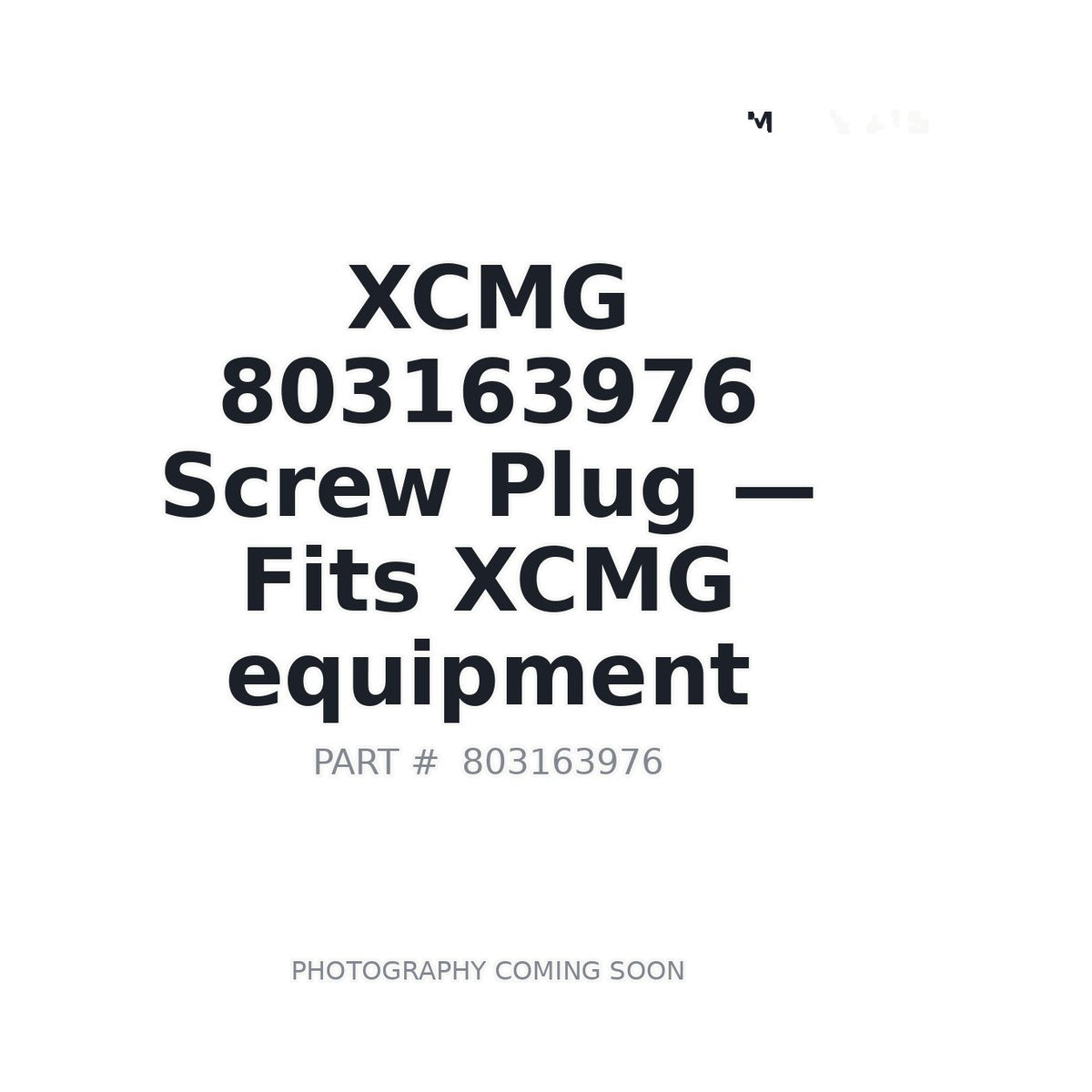 803163976 XCMG Hardware