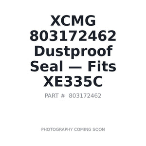 XCMG 803172462 Hydraulic Seals | Fits XCMG XE350 | Stocked in BC, Ships Canada-Wide