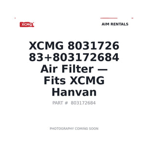 XCMG 803172683+803172684 Filters | Fits XCMG Hanvan | Stocked in BC, Ships Canada-Wide